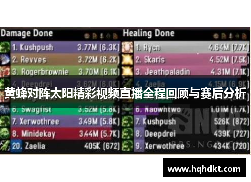 黄蜂对阵太阳精彩视频直播全程回顾与赛后分析